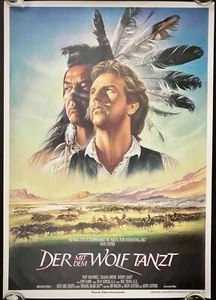Dances with Wolves Original German A1 Movie Poster Kevin Costner 1990 MINT - Picture 1 of 8