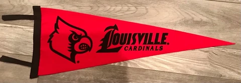 Louisville Cardinals Vintage Wool Felt  Pennant Cover
