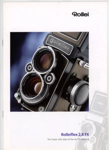 Rolleiflex 2.8 FX Sales Brochure. More Rollei Camera Books & Guides Listed - Picture 1 of 3