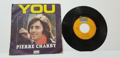 Eurovision PIERRE CHARBY YOU Vtg 1970s French Euro Press 45 Record - Image 1 of 4