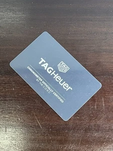 TAG HEUER Chronometer Officially Certified Card For Calibre Heuer 02 & 02 GMT - Picture 1 of 2