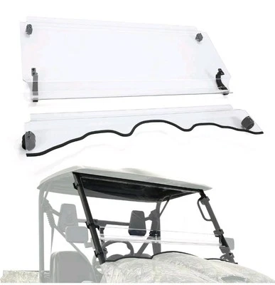 KUAFU Folding Clear Windshield Compatible with 2015+ MASSIMO MSU Bighorn Coleman - Image 1 of 4