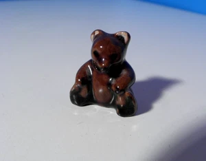 Kleiner alter * Bär * Teddybär * Keramik * Austria * 3cm * ca. 1950/60er Jahre - Bild 1 von 6