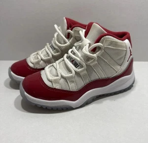 Nike Air Jordan 11 Retro Rojo Cereza Blanco 378039-116 Niños Talla 11C - Imagen 1 de 7