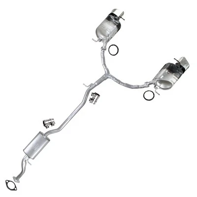 Direct-Fit Pair of Mufflers w/ Assembly Kit fits: 2009-2012 Mazda CX-9 3.7L - Image 1 of 4