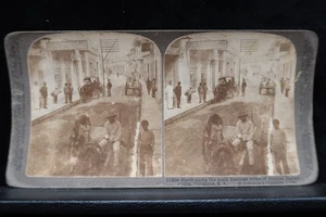 Antique Underwood Stereoview Main Street in Tropical Baranquilla Colombia S.A - Picture 1 of 6