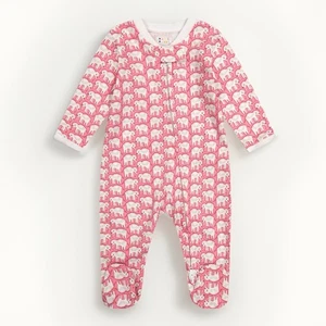 Pijama Roller Rabbit Hathi Elefante Estampado Footie Dormir Rosa Blanco Talla 3 6 Mos - Imagen 1 de 10