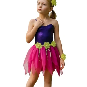 Pixie Dust Child Large Dance Costume Pixie Sugar Plum Fairy Hula Island Girl - Picture 1 of 12