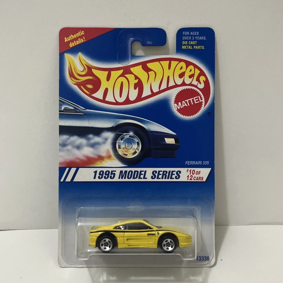 Hot Wheels Ferrari 355 Yellow Sp3 Variation 1995 Model Series #10 of 12