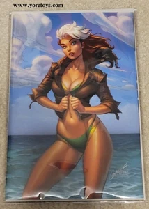 Marvel Badeanzug Special J Scott Campbell Exclusive Virgin Rogue Cover D in Hand - Bild 1 von 5