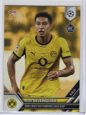 2025 Topps Now Soccer Jobe Bellingham Rookie Gold Foil 13/50 #012 - Image 1 of 2