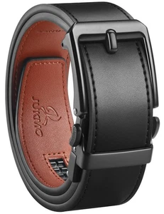 Cintura a cricchetto in pelle da uomo 1,5" (38 mm) in confezione regalo (nero, piccolo) - Foto 1 di 9