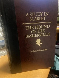 Arthur Conan Doyle ~ Study in Scarlet & Hound Baskervilles 1986 Hardcover Book - Bild 1 von 4