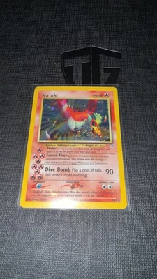 Pokémon TCG Ho-Oh Neo Revelation Double Holo Card 7/64 Unlimited Holo Rare - Image 1 of 4