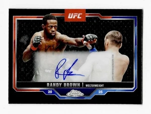 2025 Topps Chrome UFC Autograph Black Refractor RANDY BROWN - Bild 1 von 3