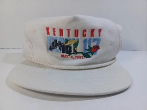 Vtg 117th Kentucky Derby 1991 Adjustable Strap Rope Hat Cap - Picture 1 of 9