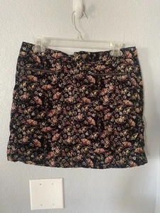 Women’s Mossimo Mini Skirt Corduroy Floral Size 6 - Picture 1 of 8