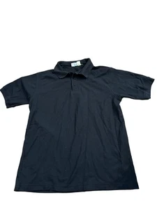 Elderwear Solid Black Uniform Polo Shirt Medium Unisex - Bild 1 von 3