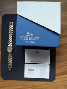 Vintage Tissot E 424 Swiss Gold Plated Women Wrist Watch - Picture 1 of 11