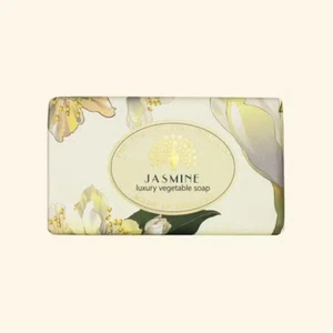 The English Soap Co. Jasmine - Luxury Vegetable Soap - 190g - Made in England - Picture 1 of 2