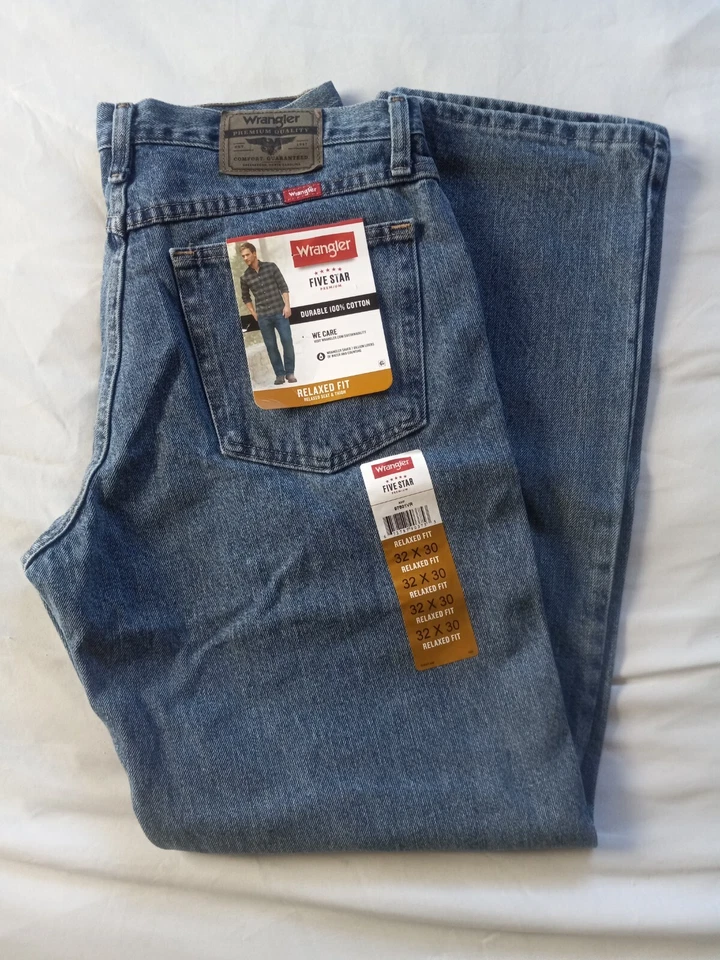 Wrangler 97601VR Men's Relaxed Fit Jeans - Vintage Rinse