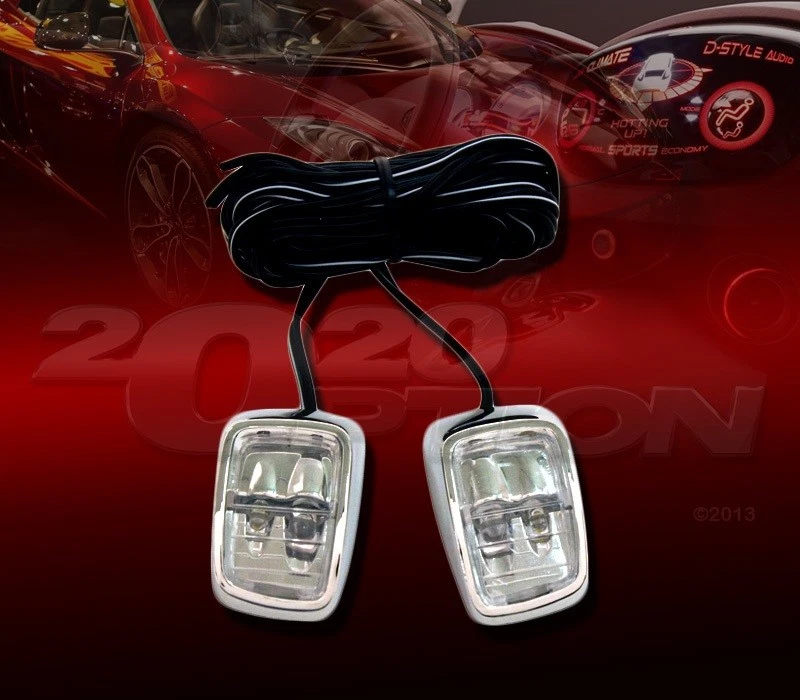 2 X TWIN COLOR BLUE & WHITE LED EXTERIOR ACCENT LIGHT FOR CHRYSLER DODGE - Image 1 of 1