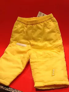 NWT INFANT 3-6M THE CHILDRENS PLACE LINED YELLOW PANTS. - Picture 1 of 5