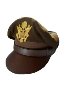 WW2 USA Army Officer Hat Cap World War 2 Reproductions WWII Caps - Picture 1 of 5