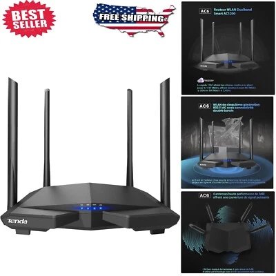 AC1200 Smart Dual Band Router with Beamforming & Parental Controls - 5GHz Speed - Image 1 of 4