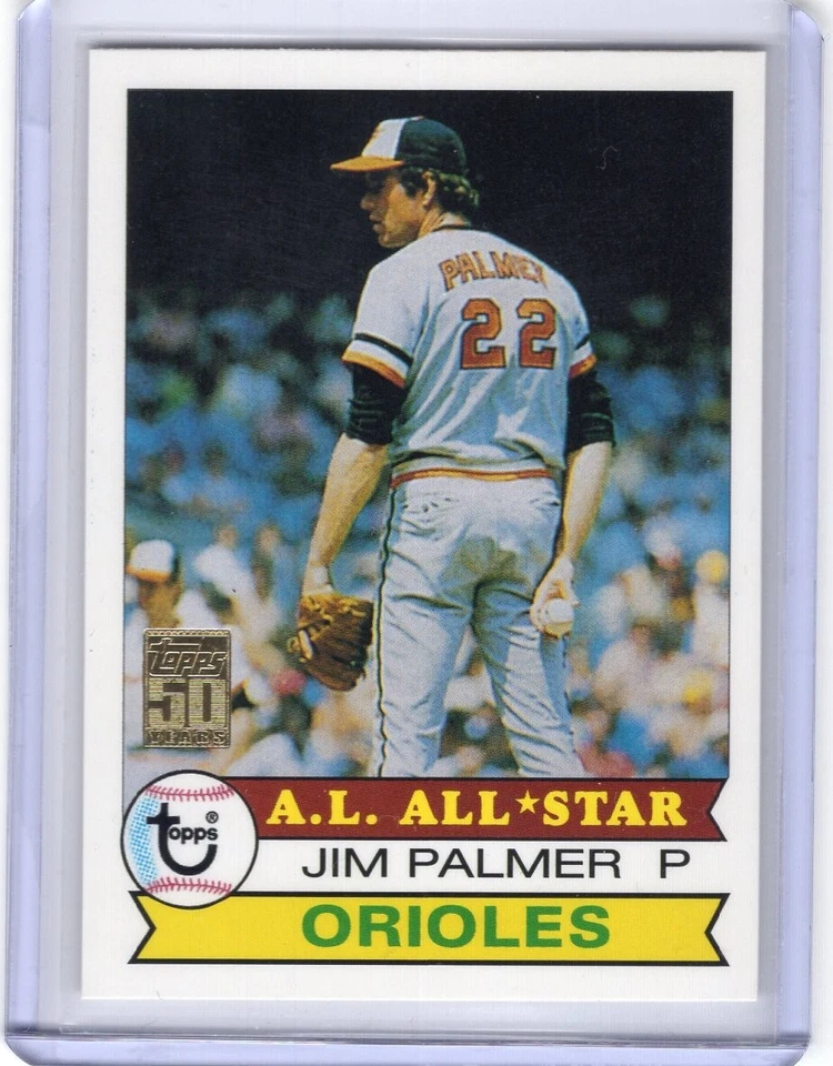 JIM PALMER 2001 Topps THROUGH THE YEARS REPRINT - ORIOLES - Image 1 of 1