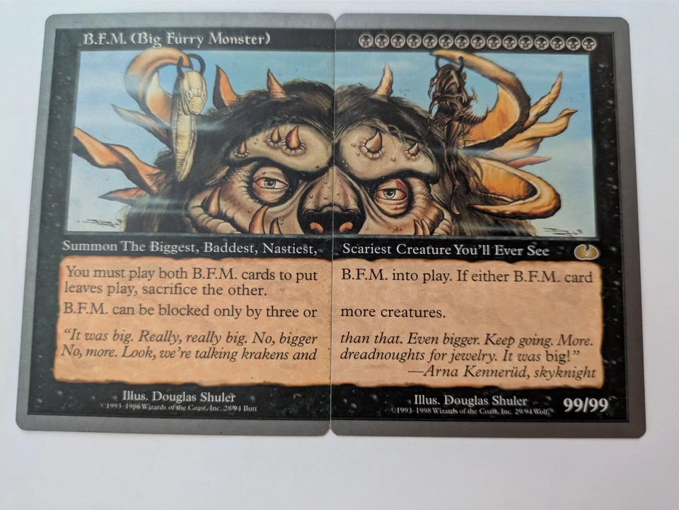 B.F.M. (BIG FURRY MONSTER) UNGLUED MTG NM Free shipping with tracking - Image 1 of 2