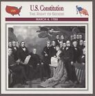 U.S. Constitution  Atlas Civil War Card Secession Crisis