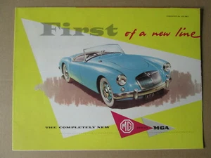 Folleto de automóvil MGA. Folleto de automóvil deportivo. Folleto de automóvil MG. - Imagen 1 de 4