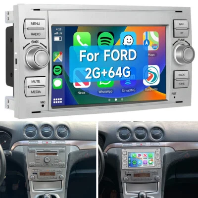 Für Ford S-Max Galaxy WA6 2005-2007 Android 15 Carplay Autoradio GPS Navi 2+64GB - Bild 1 von 4