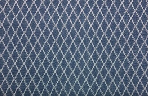 BALLARD DESIGNS MESA OCEAN FRENCH BLUE LATTICE FURNITURE FABRIC BY YARD 54"W - Picture 1 of 6