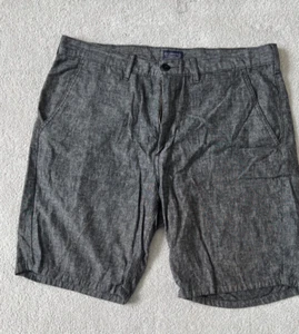 Levi's grey Cotton (45%) Linen (55%) Shorts 36" Button with zipper fly Summer - Picture 1 of 8