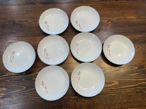 Rose China Duet #3306 Japan Set of 8 Dessert/ Berry Bowls - Picture 1 of 8