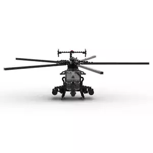 MH-6 Little Bird Helicopter 608 Pieces MOC-88275 Building Blocks Toys Set - Picture 1 of 6