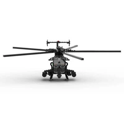 MH-6 Little Bird Helicopter 608 Pieces MOC-88275 Building Blocks Toys Set - Image 1 of 4