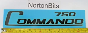 06-1017REV - CALCOMANÍAS DE PANEL LATERAL NORTON 750 COMMANDO TOBOGÁN ACUÁTICO NEGRO/DORADO - Imagen 1 de 1