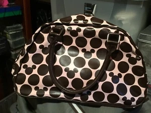 Disney Tasche Bowling Ball Style Mickey Motiv rosa und braun - Bild 1 von 4