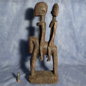 COUPLE Cavalier NOMMO DOGON 40cm  Mali AFRICANTIC art africain ancien premier - Picture 1 of 10