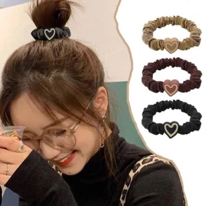 Cravatta Capelli Elegante Forma Cuore - Elastico Porta Coda di Cavallo Donna Accessori Capelli 1pz - Foto 1 di 19