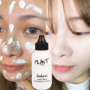 Face Liquid Foundation Goat Milk Cream Full CoverageWaterproof Natural Whitening - Picture 1 of 7