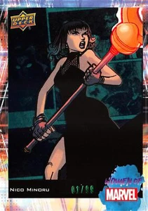 2024 Upper Deck Women of Marvel GREEN LT FX PARALLEL #61 01/99 - NICO MINDRU SP - Picture 1 of 2