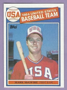 1985 Topps #401, Mark McGwire, NM-MT, slightly off center - Picture 1 of 2