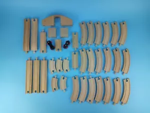 Thomas and Friends Wooden Train Tracks 38 Pcs. + Carrying Bag GUC VGUC - Picture 1 of 11
