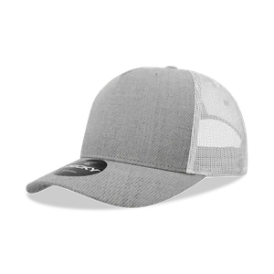 Decky 5 Panel Mid Profile Structured Cotton Blend Trucker - 6030 - Picture 1 of 56