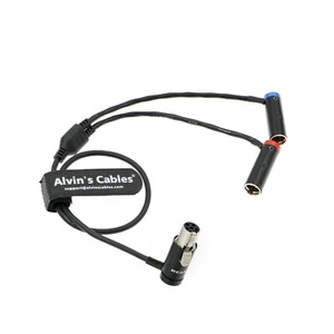 Low Profile TA5F auf Dual TA3M Audiokabel für Wisycom-MCR54 Lectrosonics DCHR - Picture 1 of 8