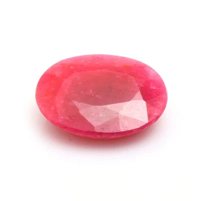 Rubí teñido facetado ovalado 30 x 25 mm preciosas piedras preciosas sueltas, rubí Foto 1 de 4